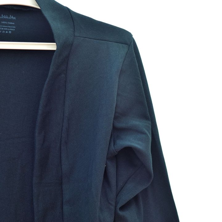 Women/%20Ladies%20/%20Girls%20Cotton%20210Gsm%20Stretchy%20Fabric%20Long%20Sleeve%20Sun%20Protection%20Clothing%20Plain%20Over%20Coat%20In%20Black%20Color%20In%20M,%20L%20And%20Xl%20Sizes%20-%20Image%203