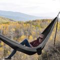 Camping Hammock Double Single Lightweight Hammock with Hanging Ropes for Backpacking Hiking Travel Beach Garden. 