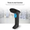 Handheld Wirelress Barcode Scanner 2.4G Wireless BT Wired Three-in-one Scanner High-speed CDD Code Reader for Supermarket Store. 