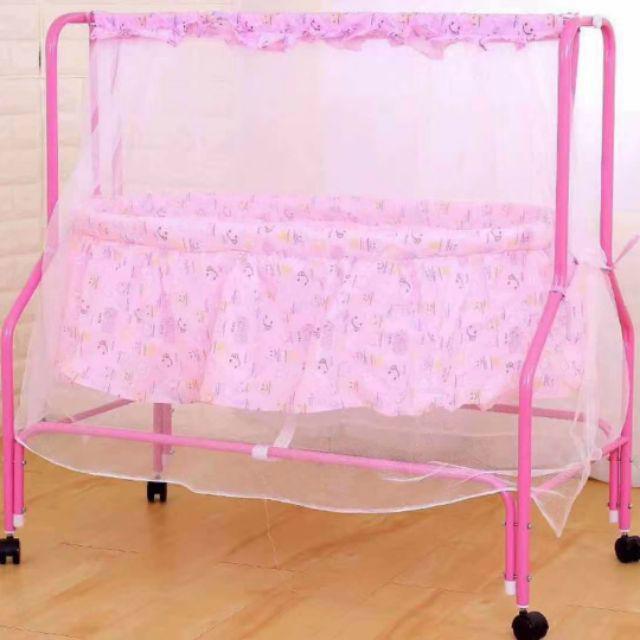 Steel%20Baby%20Crib%20With%20Wheels%20%7CBaby%20Cot%20207%20%7CPink%20and%20Blue%20%7C%20KU6650%20-%20Image%202