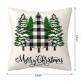 Christmas Tree Garland Truck Buffalo Plaid Pillowcase for Festive Home Decor Southeast Asian Buyers. 