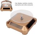 Solar Showcase 360 Turntable Rotating For Jewelry Mobile Phone Watch Ring Camera Displaying Mount Stand. 