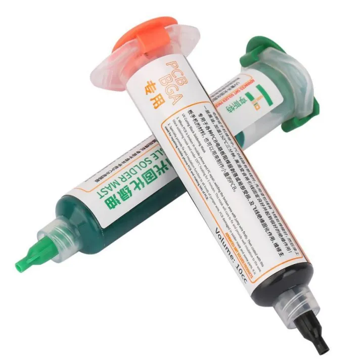 2Pcs UV Light Cu g Solder Mask Ink BGA Resist Bl k + Green Durable