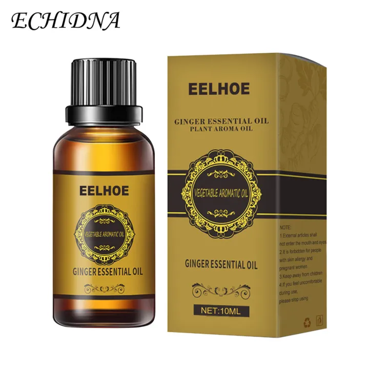 10ml Aromatherapy Oil Water-soluble Easy-using Compact Ginger Plant Aroma Essential Oil for Personal Use