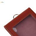 Badge Holder, Lather ID Badge Card Holder Wallet with 2 Card. 