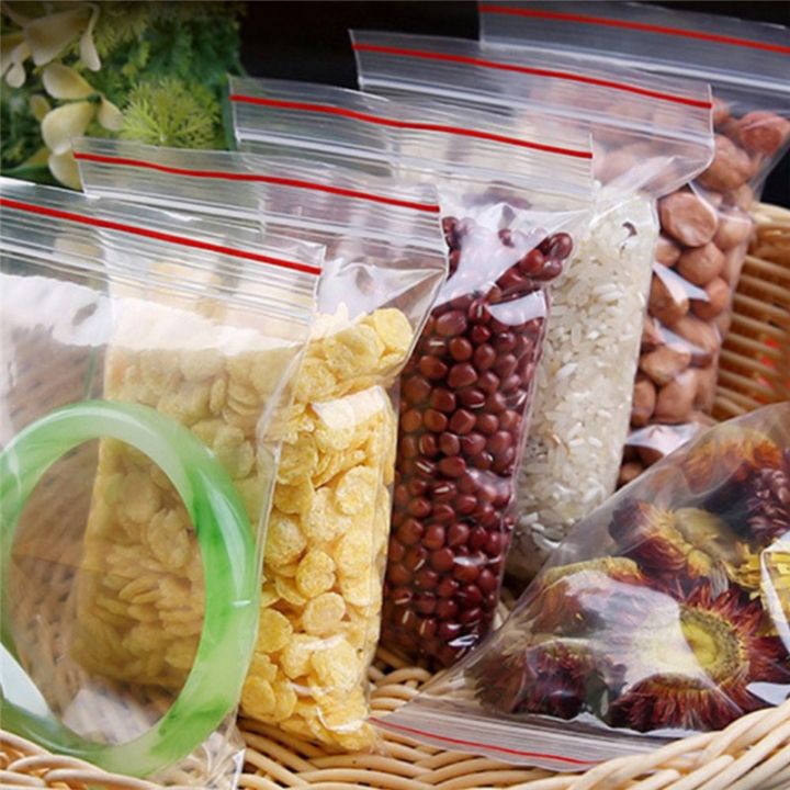 100pcs/pack-%20Resealable%20Zip%20Lock%20Bags%20-Self%20Seal%20Clear%20Plastic%20Poly%20Bag-%20Food%20Storage%20Package%20-Reclosable%20Vacuum%20Fresh%20Bag%20-%20Image%204