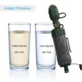 Multi functional portable water filter for outdoor emergency water purification. 