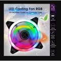 RGB Gaming Cooler Fan LED Heatsink Intel AMD PC Processor Desktop cooling fan. 