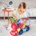 Electric Train Toy Attractive Transparent Gear  Wheel Electric Toys for Kids. 