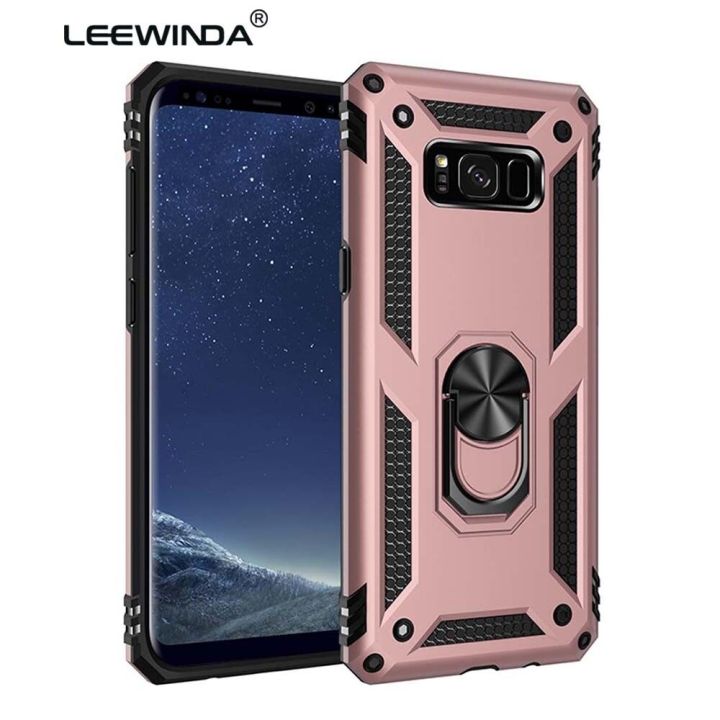 xprmy for Samsung Galaxy Galaxy S8 Plus phone Case Luxury Armor Shockproof TPU PC 2 in 1 360 Degree Rotating Holder Ring Back Cover