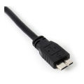 A Double A Micro USB B 3.0 Y-Cable Move Hard Drive Cable Black. 