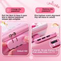 Portable Capybara Password 3D Pencil Case Large Capacity Waterproof Stationery Organizer Cute Cartoon Storage Box Girl. 