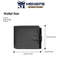 MENSPE Men Wallet Soft Leather Wallet Business Wallets High Quality Genuine Leather Coin Bag Zipper Multi-Card Position ID Credit Cards Holders Solid Color Travel Purses Coin Pouch. 