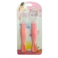 Spoon (2pcs) (JR-8006)  Spoon 2pcs Set Silicone spoon soft and flexible spoon baby spoon set baby silicone spoon |Blackkito|. 