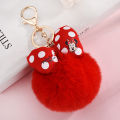Disney Minnie Mickey Mouse Plush Keychains Cartoon Polka Dot Bow Pom-Pom Key Ring Pendant Car Bag Ornament Girl Child Gift Toy. 