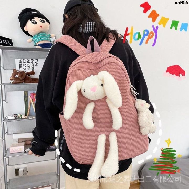 Ancient%20Japanese%20Style%20Back%20ulzzangins%20Cute%20Rabbit%20Cute%20Backpack%20Doll%20South%20Korea%20Schoolbag%20Cute%20Girl%20Girls%20Student%20_%EF%B9%81%20-%20Image%202