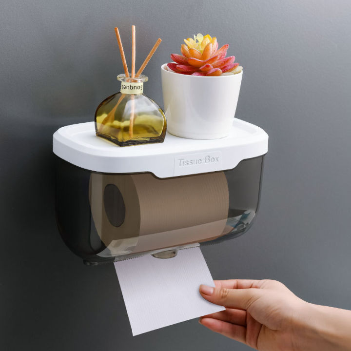 Migeet%20wall%20mounted%20non%20perforated%20transparent%20tissue%20box%20-%20Image%202