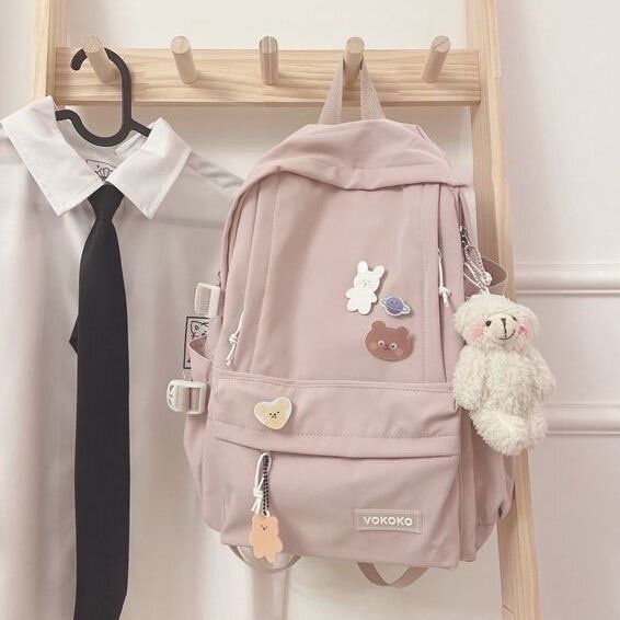 School%20Bag%20Korean%20Style%20Women's%20Nylon%20Harajuku%20Ulzzang%20Backpack%20Beg%20Sekolah%20Perempuan%20-%20Image%202
