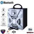 Portable Rechargeable 3" Bluetooth Speaker USB Port, Micro SD Slot, AUX Inputs, FM Radio, Digital Display. 