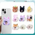 KPOP A-TEEZ Cartoon Figures Acrylic Phone Stand Cute Bear Cat Rabbit Folding Bracket Retractable Mobile Phone Holder Fans Gifts. 