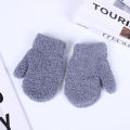 Outdoor Wind Protection And WarmthWarm Plush Thick Warm Baby Gloves Mittens. 