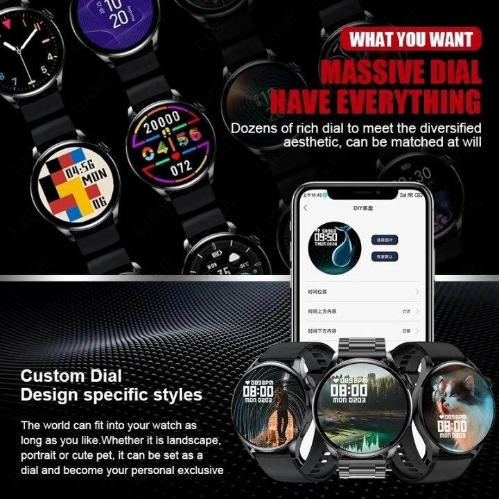 2024%20New%20GT3%20Pro%20Smart%20Watch%20Men%20Women%20AMOLED%20420*420%20HD%20Screen%20Heart%20Rate%20Bluetooth%20Calls%20Waterproof%20SmartWatch%20For%20Android%20IOS%20-%20Image%203