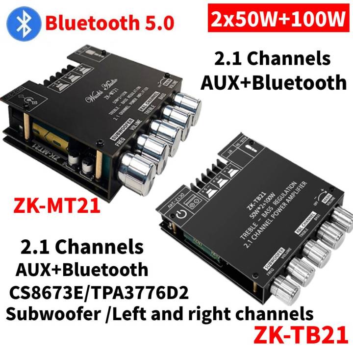 Zk1002t Amplifier Hifi 2.0 Channel 100wx2 Audio