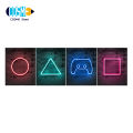 Game Wall Stickers Self-Adhesive Neon Video Gamer Wall Decals Gaming Room Background Wall Decoration Wall Art Gaming Pictures for Boys Playroom. 