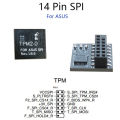 TPM 2.0 Encryption Security Module Remote Card 14 Pin SPI TPM2.0 Security Module for ASUS Motherboard. 