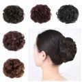 Fake Hair Synthetic Hair Bun Hair Accessories Bride Hairpiece Black Brown Messy Curly Chignon Fluffy Fasion Claw Hair Bun Women. 