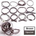 Simple Hair Tie Ponytail Holder Hair Rope Elastic Rubber Band 12Pcs/Box. 