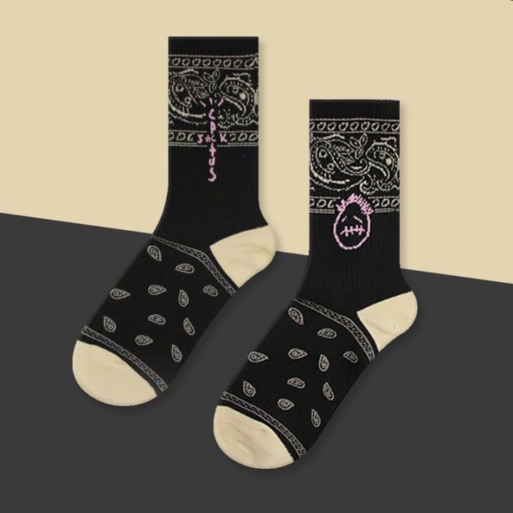 Travis%20Scott%20Crew%20Socks%20For%20Men%20Fashion%20Casual%20Socks%20Male%20Cactus%20Jack%20Bandanas%20Socks%20Streetwear%20Hip%20Hop%20Cotton%20Couple%20Happy%20Sock%20-%20Image%205