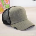 Breathable Deepening Solid Color Baseball Cap Big Face Peaked Cap Face Big Head Circumference Men's Hat Small Mesh Cap Sun Protection Linen Summer ?. 