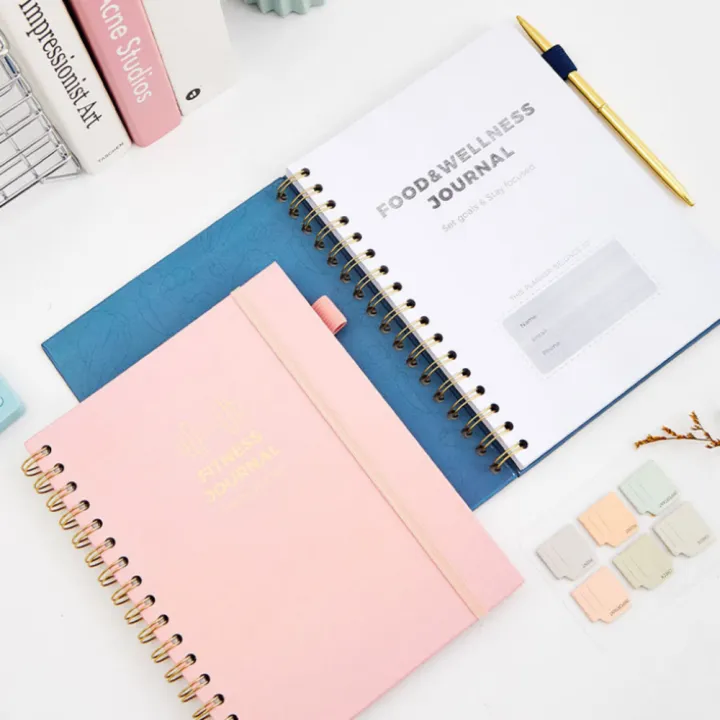 Compact%20Size%20Fitness%20Journal%20Strength%20Training%20Printed%20Pages%20Cover%20Workout%20Log%20Portable%20Spiral%20Bound%20Exercise%20Book%20for%20Fitness%20-%20Image%204