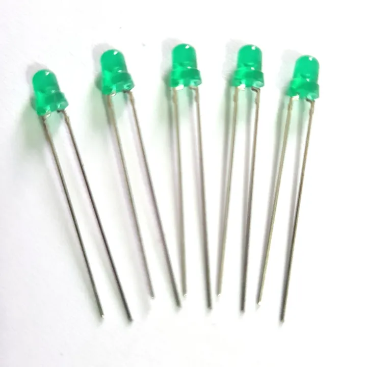 100pcs%203mm%20LED%20Diffused%20Green%20Color%20LED%20Bulbs%20Light%20Emitting%20Diodes%20-%20Image%202
