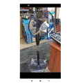 Stand Fan 5 Blade Black Body With Timmer. 