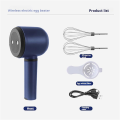 4X Cordless Hand Mixer Twin Stick Electric Whisk USB Rechargeable Handheld Electric Mixing 3 Speed Egg Beater for Baking. 