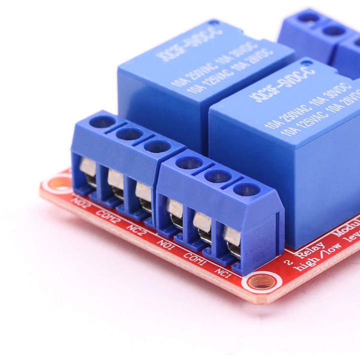 6Pcs%205V%202%20Channel%20Relay%20Module%20High%20and%20Low%20Level%20Trigger%20Relay%20Control%20with%20Optocoupler%20Two%20Way%20Relays%20-%20Image%206