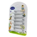 6 Pcs Head Safety Baby Diaper Pins Pack - Infant Kids Cloth Nappy Locking Brooch Buckles - U-shaped Baby Care Shower Diaper Clips Holder by ZinZen. 