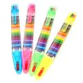seng 2 Pcs Paint Drawing Crayon Pen 20 Colors Kids DIY Graffiti Pencil Children Art Supplies Painting Tool Educational Toy. 