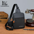 LouisWill Men's Chest Bag Casual Shoulder Bag Cross Body Bag Pouch Bag Lightweight Casual Bag Fashion Shoulder Bag Waterproof Casual Sport Street Bag for Travel Outdoor. 