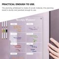 Weekly Planner Board Daily Schedule Magnetic Whiteboard Attraction Acrylic Refrigerator Dry Erase Clear Fridge Planning Kitchen. 
