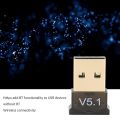 Wireless BT Adapter, BT, 5.1 USB Adapter Dongle Receiver for Pc. 
