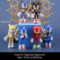 Sonic The Hedgehog Figure Set - 6 Figures - Sonic Theme Play Mini Figures. 