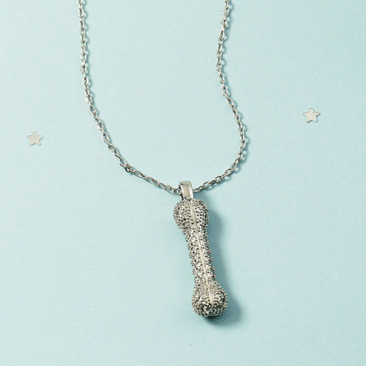 Star%20Wang%20Yibo%20Full%20Diamond%20Dog%20Bone%20Necklace%20Men's%20Hip%20Hop%20Simple%20Fashion%20Japan%20and%20South%20Korea%20Niche%20Personality%20Pendant%20-%20Image%205