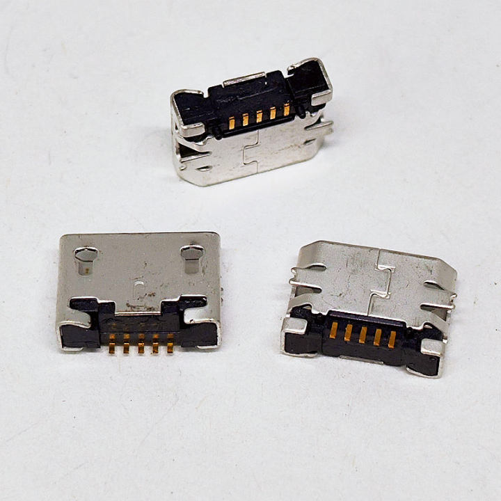 Wenefang%20100pcs/lot%205Pin%20Micro-B%20SMD%20Micro%20USB%20Connector%20Female%20Port%20Jack%20Tail%20Sockect%20Plug%20For%20Android%20phone%20data%20connector%20-%20Image%203