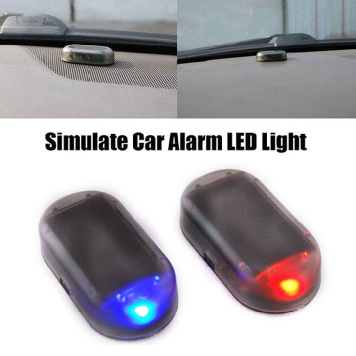 1 Pc Universal Car Fake Solar Power Alarm Lamp Security System Warning Theft Flash Blinking Anti 9053