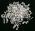50pcs 5mm White LED Diode Super Bright Water Clear DIY Kit. 