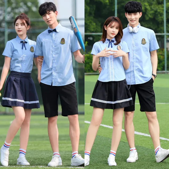 Korean%20Style%20School%20Uniform%20Suit%20Female%20Student%20Clothes%20Spring%20and%20Summer%20Short%20Sleeves%20College%20Style%20Junior%20High%20School%20Student%20Two-Piece%20Suit%20British%20Style%20Sportswear%20-%20Image%207