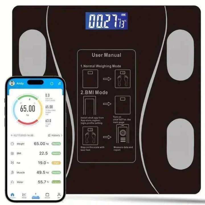 Electronic%20Smart%20Bluetooth%20Human%20Charging%20Simple%20Weight%20Weighing%20Household%20Body%20Fat%20Measurement%20Scale%20-%20Image%205
